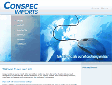 Tablet Screenshot of conspecimports.com